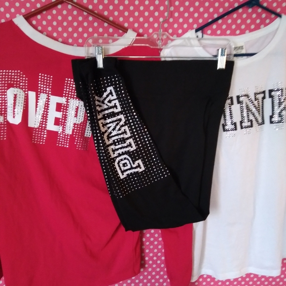 PINK Victoria's Secret Tops - 🥳3 hour drop in price🥳3 piece outfit